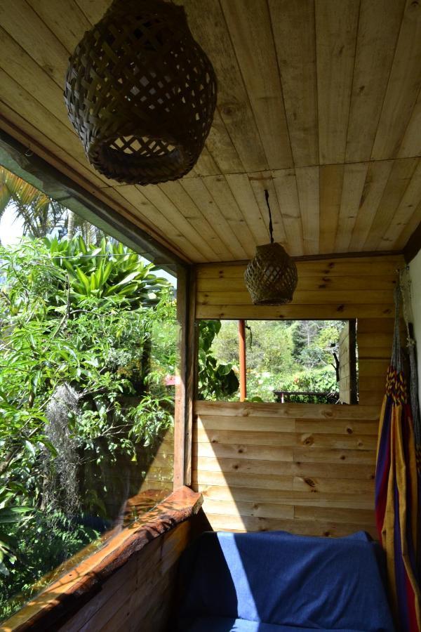 Habitacion Las Bromelias, Pijao, Finca Flora Del Rio エクステリア 写真