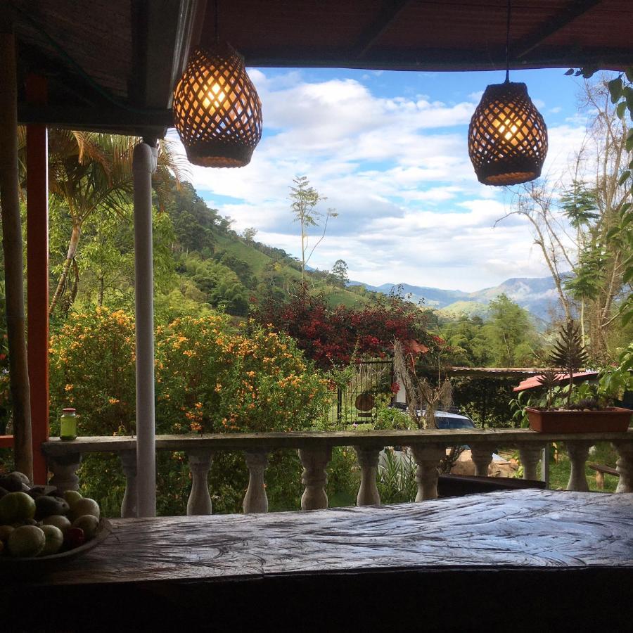 Habitacion Las Bromelias, Pijao, Finca Flora Del Rio エクステリア 写真